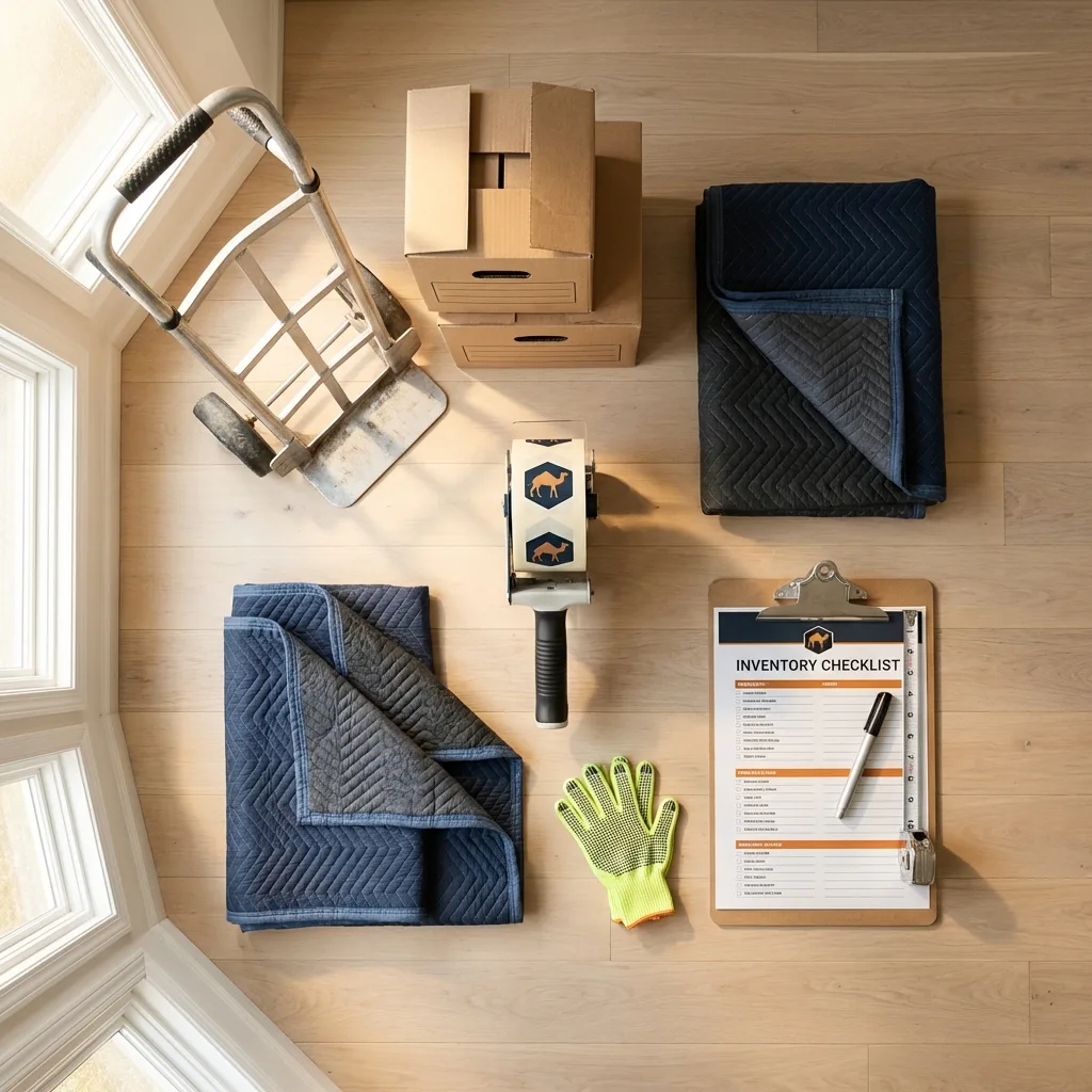 Professional moving supplies and packing materials layout for Bald Knob residential relocations